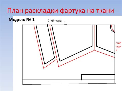 Подготовка выкройки и обрезка материала