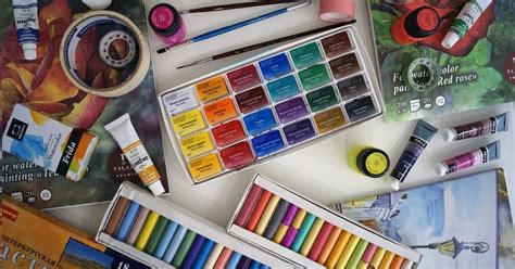 Подготовка и материалы для рисования человечка на качелях
