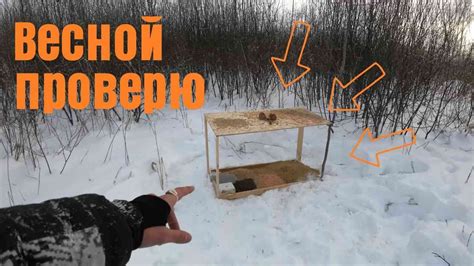 Подготовка кормушки с сетью