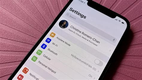 Подготовка к очистке системных данных на iPhone 13