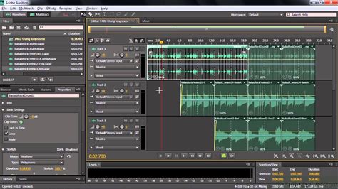 Подготовка к работе в Adobe Audition