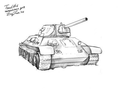 Подготовка к рисованию Т-34-85