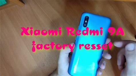 Подготовка к сбросу настроек Redmi 9A