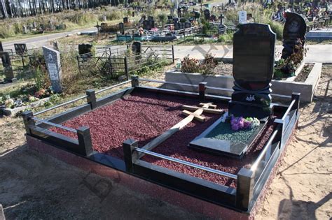 Подготовка места и установка памятника
