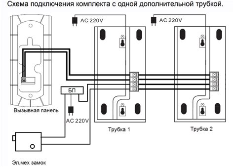 Подключение домофонной трубки VIZIT 4 провода
