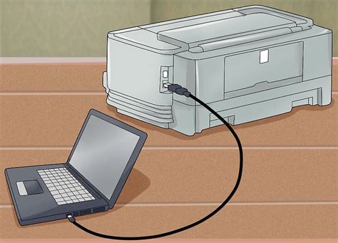 Подключение принтера HP к ноутбуку с помощью USB-кабеля