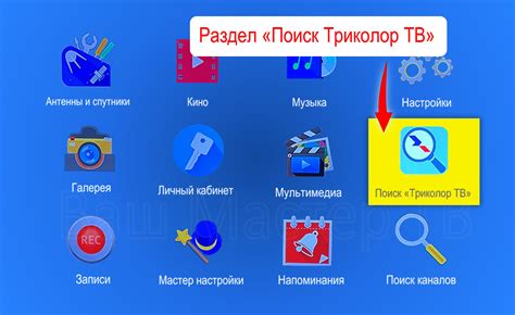 Поиск и настройка доступных каналов Триколор на телевизоре