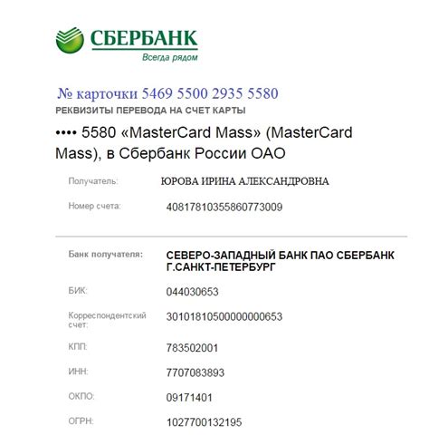 Полезная информация об ИНН КПП Сбербанка