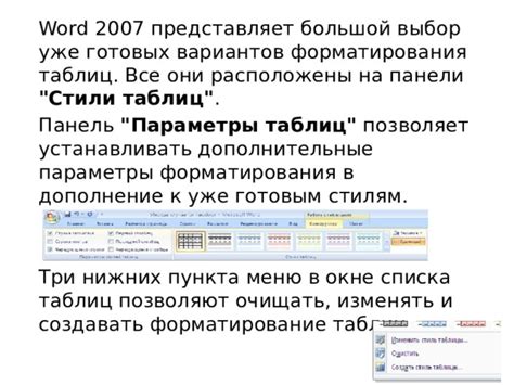 Полезные инструкции на тему отключения форматирования в Word 2007