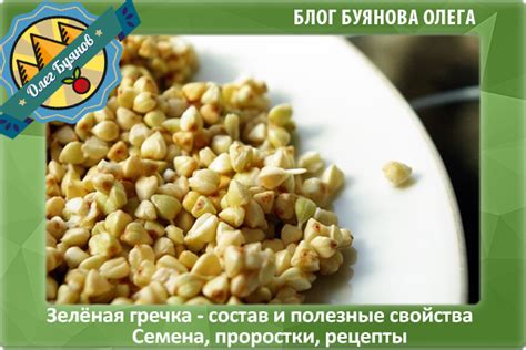 Полезные свойства сырой гречки