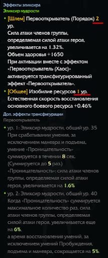 Получение продолжительных эликсиров