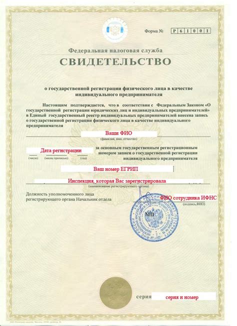 Получение утвержденного свидетельства о регистрации