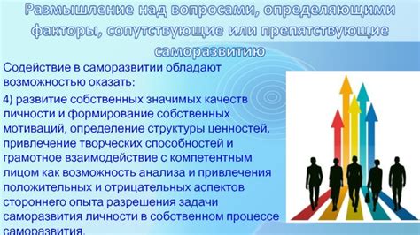 Понимание собственных мотиваций и целей
