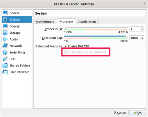 Понятие виртуализации nested vt-x в Virtualbox