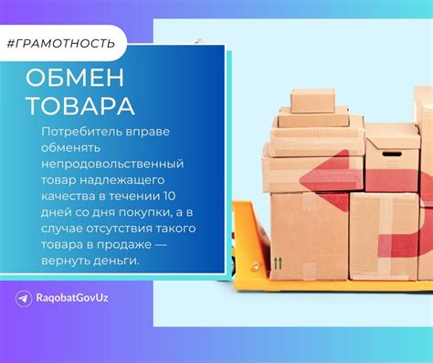 Порядок возврата товара
