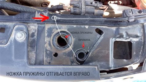 Постоянное обслуживание механизма открытия капота