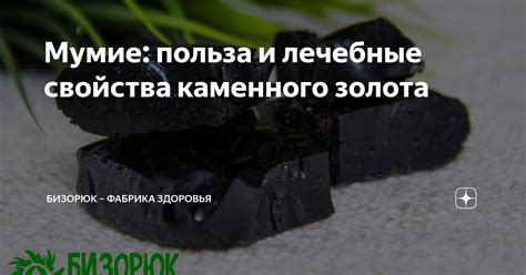 Почему мумие так ценится: удивительные свойства