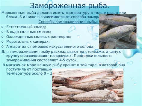 Правило 5: Выберите правильную температуру замораживания