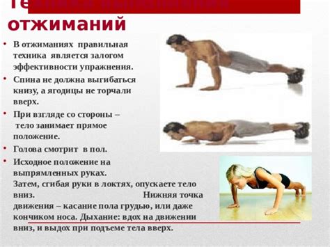 Правильная техника выполнения отжиманий: