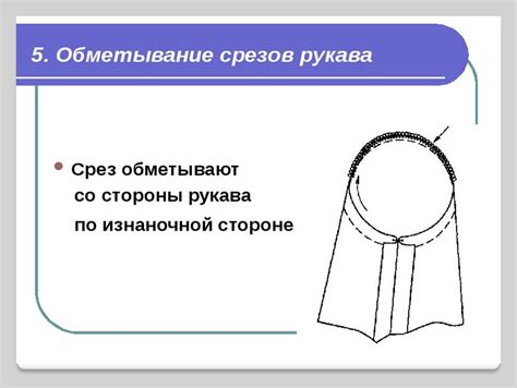 Правильное соединение втачного рукава с изделием