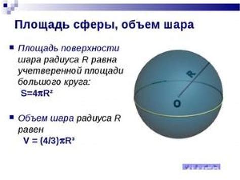 Практическое применение знаний о полости шара