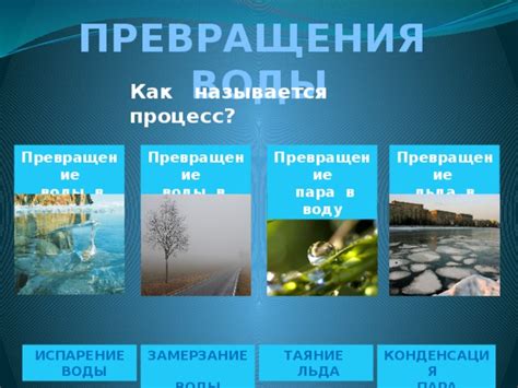 Превращение горячей воды в пар