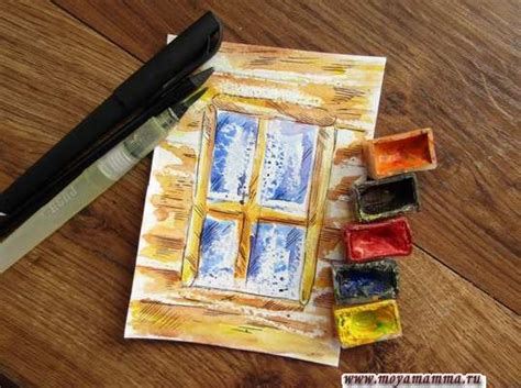 Преимущества рисования окна акварелью