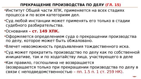 Прекращение производства и потеря прибыли