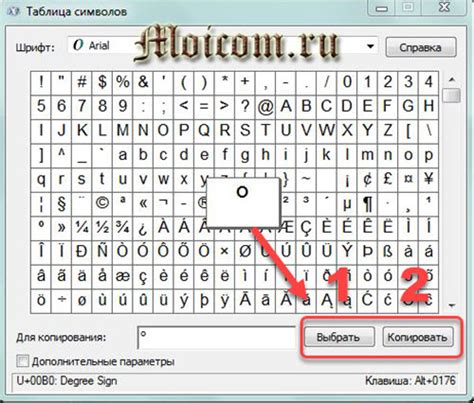 Преобразование текста в символ градуса при помощи форматирования