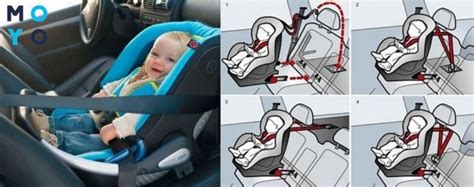 Привязывание автокресла к переднему сиденью