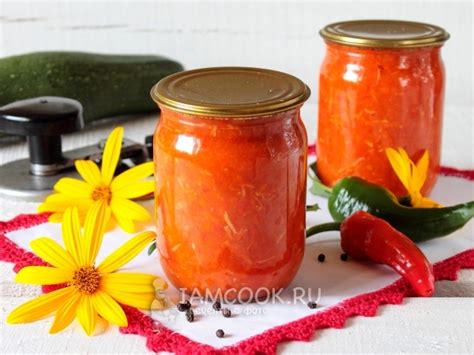 Приготовление кабачковой аджики