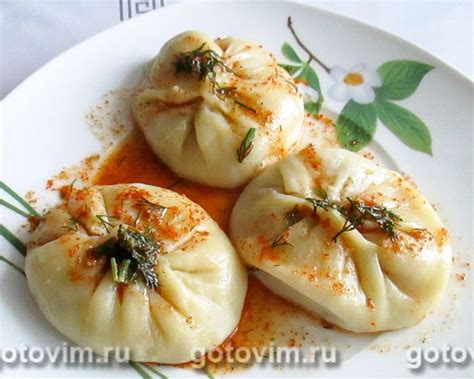 Приготовление мант в пароварке