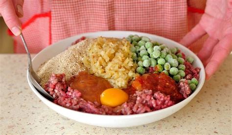 Приготовление мясного слоя