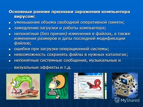 Признаки заражения компьютера