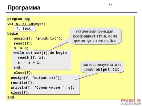 Применение массива в программировании