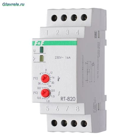 Применение реле температуры RT 820