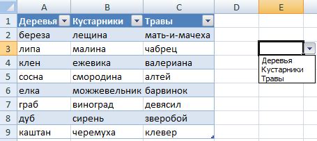 Применение списка для передачи нескольких значений