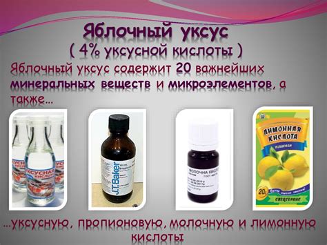 Применение уксусной кислоты для удаления нагара
