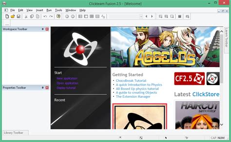 Примеры использования направления клавишами в Clickteam Fusion