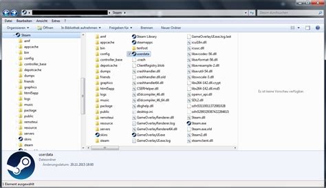Примеры использования ID аккаунта Steam userdata