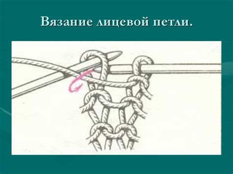 Принципы связывания изнаночных петель