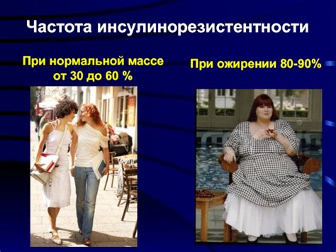 При нормальной массе тела