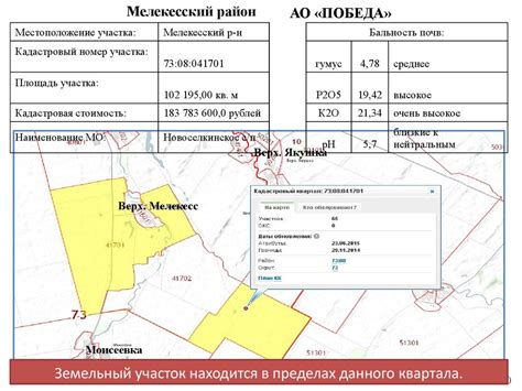 Проведите анализ земельных участков