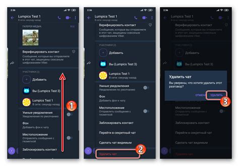 Проверить успешное удаление чата из скрытых в Viber