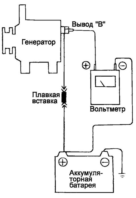 Проверка напряжения генератора