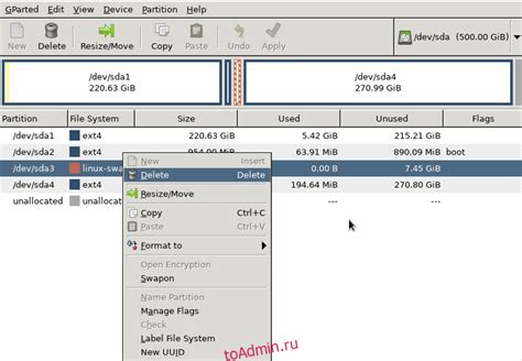 Проверка отключения Swap