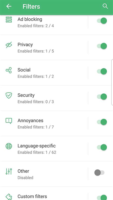 Проверка работоспособности AdGuard на Android