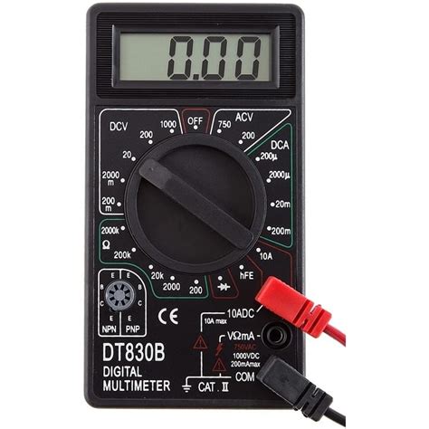 Проверка ёмкости конденсатора мультиметром DT 830B