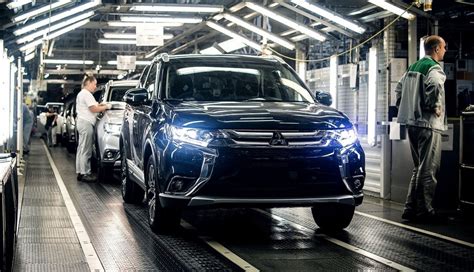 Производство автомобилей и компонентов на заводе Mitsubishi в Калуге
