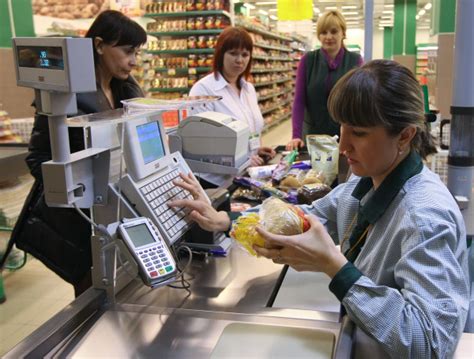Производство первой продажи на кассе